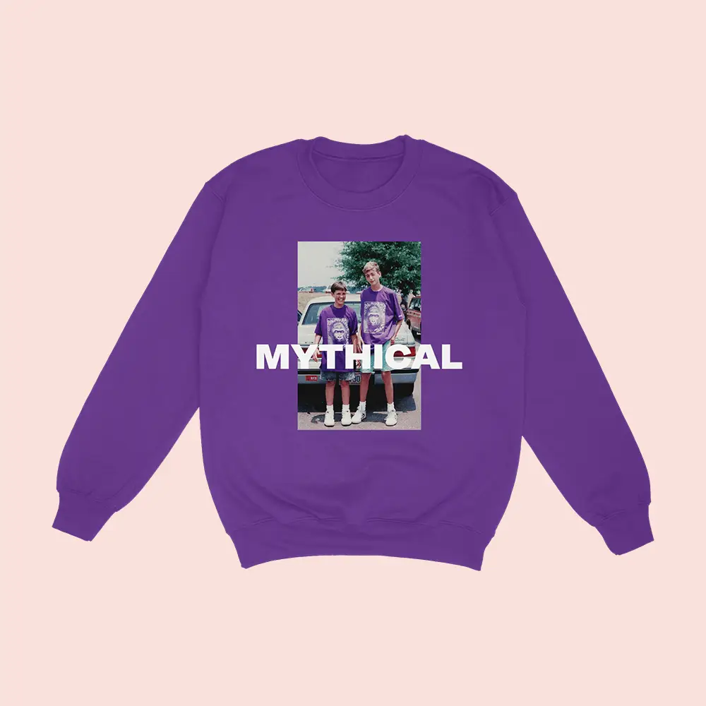 Good Mythical Morning Merch Purple Gorilla Sweatshirt Good Mythical Morning Apparel Fan Gifts