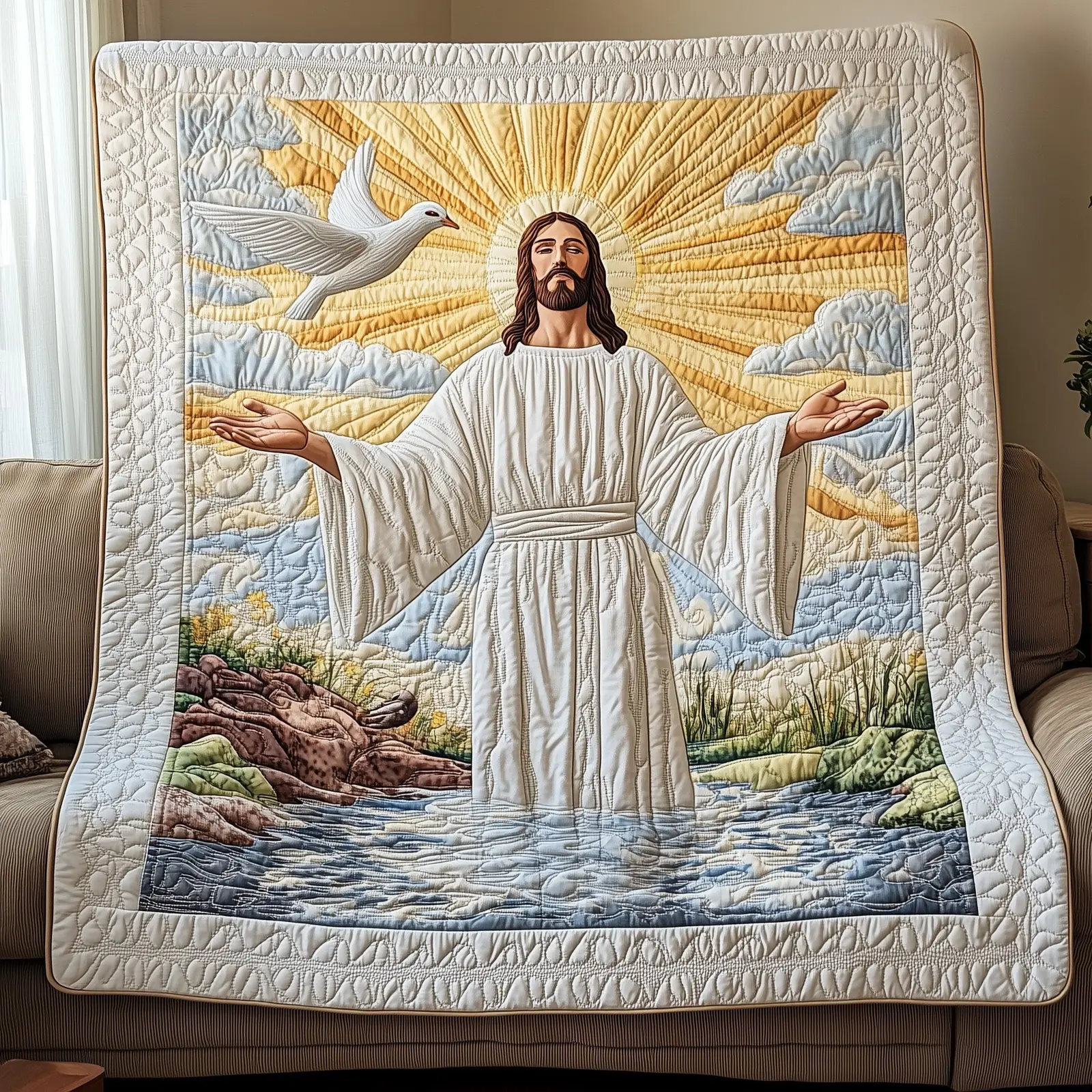 Grace From Above Quilted Blanket Holiday Bed Room Decoration Gifts Ideas Women