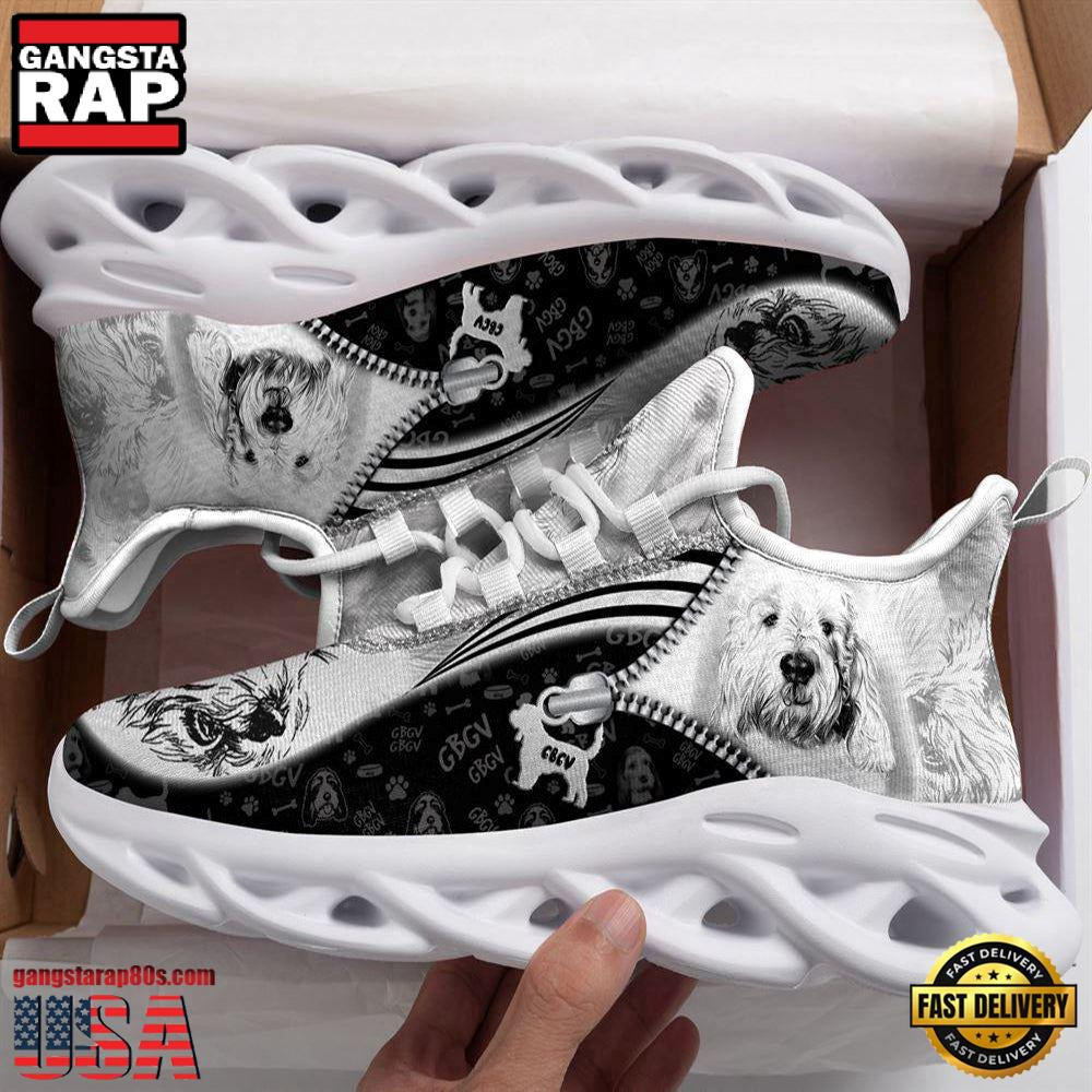 Grand Basset Griffon Vendeen Sketch Dogs Lover Air Max Shoes Air Cushion Sneakers, Running Sneakers