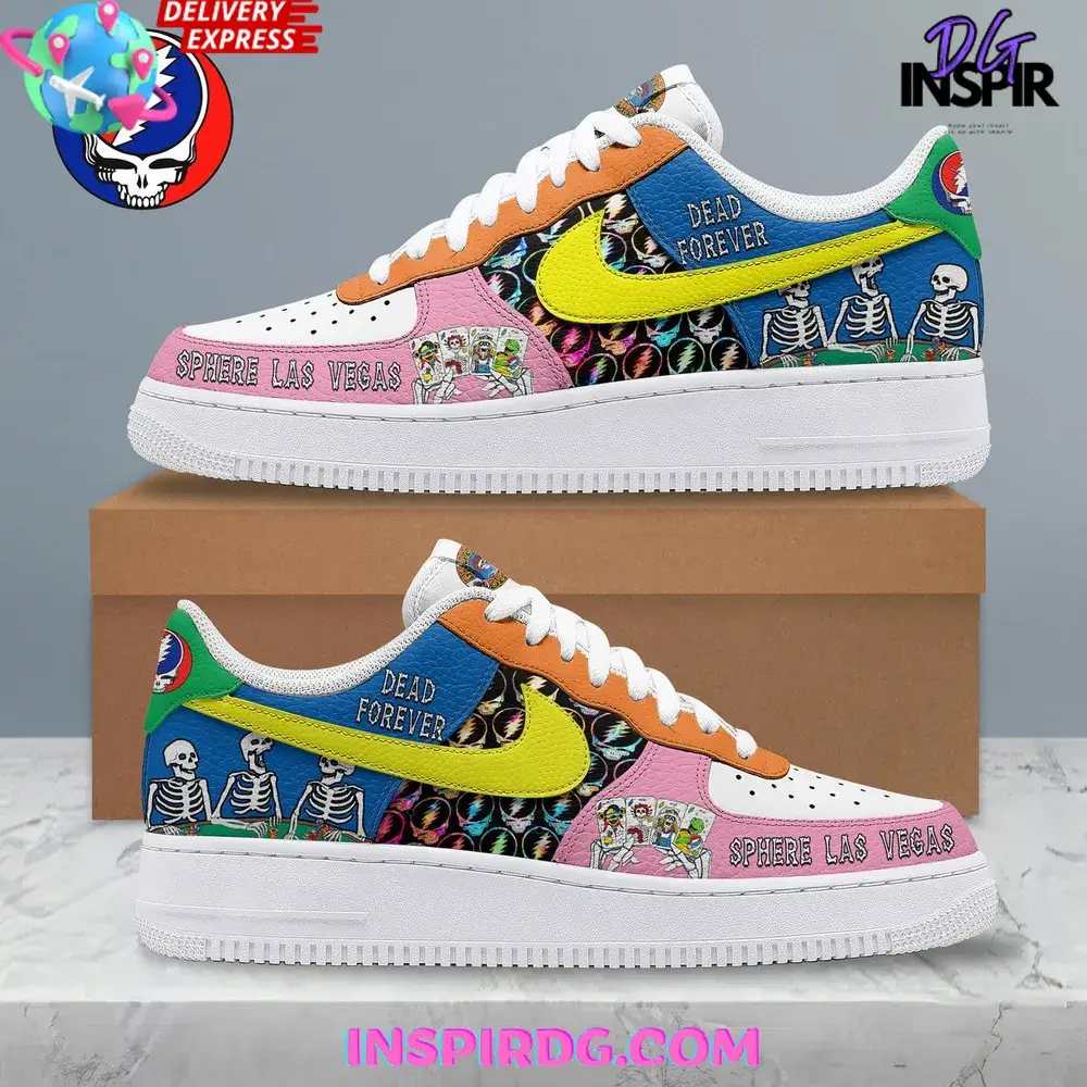 Grateful Dead Sphere Las Vegas Limited Edition Air Force 1 Sneakers
