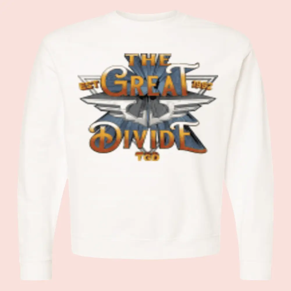 Great Divide Merch TGD Est 1992 Wings Log Sweatshirt Gift For Husbands