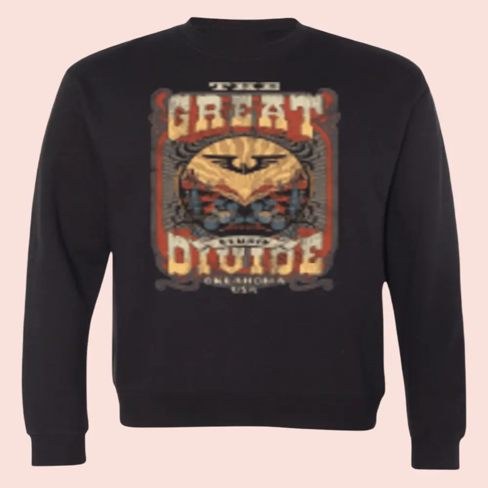 Great Divide Merch Vintage Badge Logo Oklahoma USA Sweatshirt Fans Gift Ideas