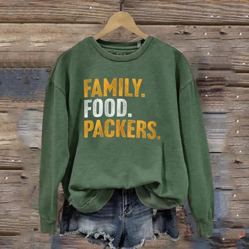 Green Bay Packers Family Food Packers Sweatshirt Sportday Clothing Gifts For Football Fan