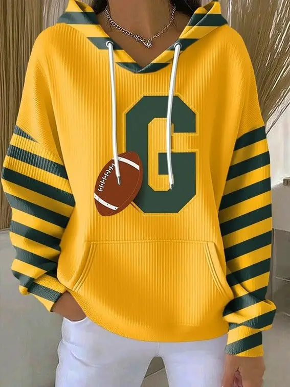 Green Bay Packers Hoodie Women's Game Day Football Clothing Best Gifts For Packers Fans
