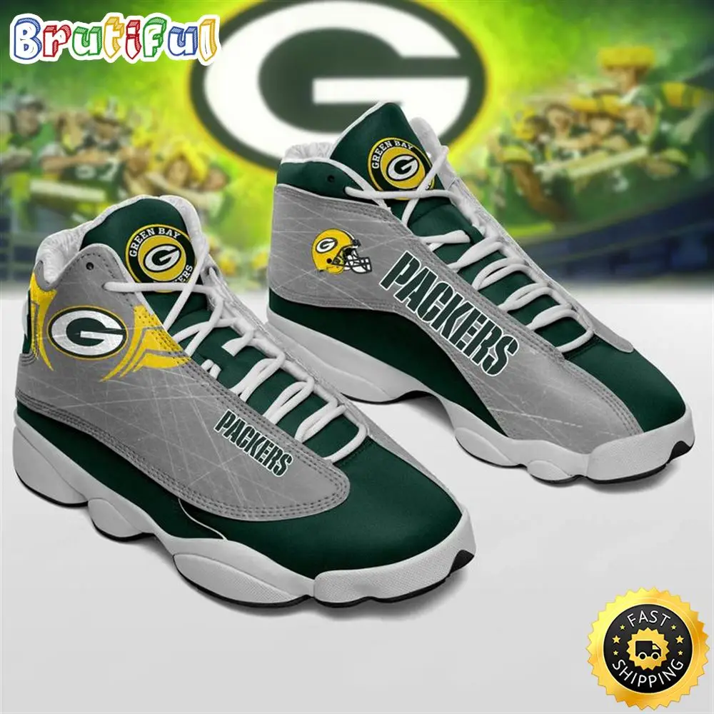 Green Bay Packers Nfl Ver 1 Air Jordan 13 Sneaker Green Bay Packers Nfl Ver 1 Air Jordan 13 Sneaker - Image 1