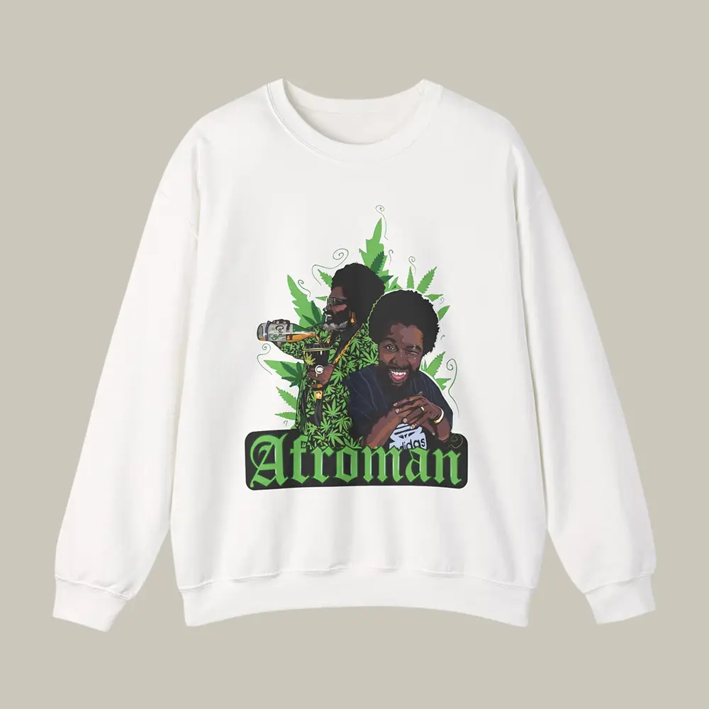 Green Cannabis Afroman Sweatshirt Rap Music Concert Apparel Afroman Lover Merch