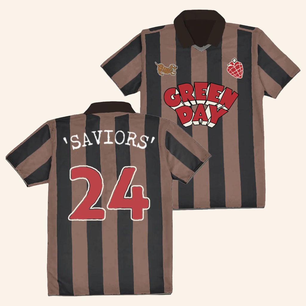 Green Day Merch 24 Saviors Soccer Jersey Green Day Shirt Birthday Present For Him - WearandDecor