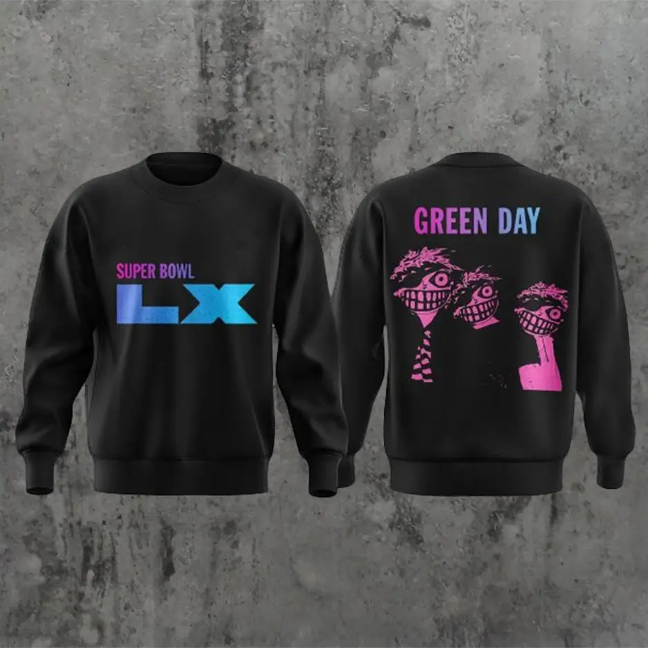 Green Day Super Bowl Lx Sweatshirt Opening Ceremony 2026 Gift For Green Day Fan