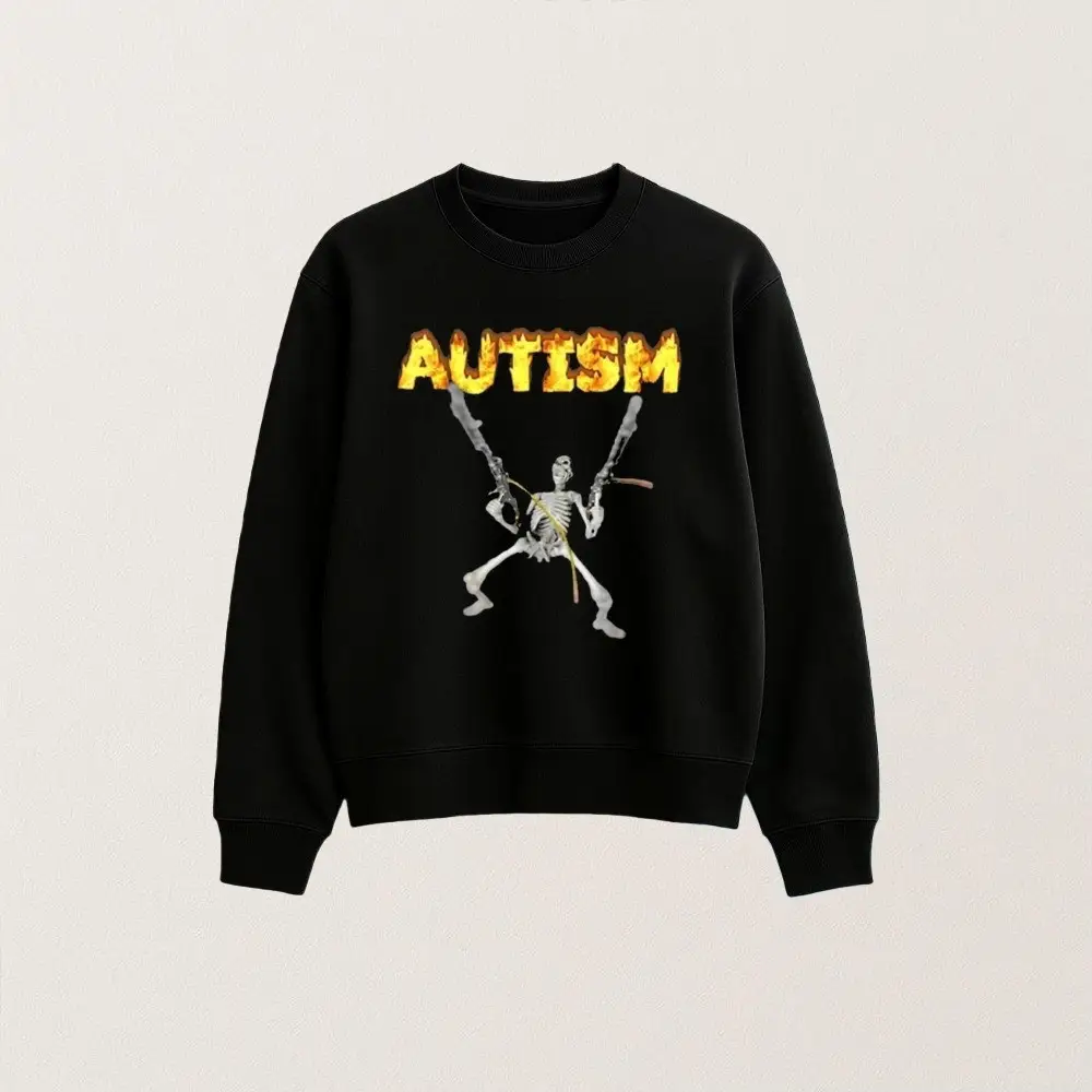 Greta Thunberg Autism Merch Greta Thunberg Autism Skeleton Sweatshirt