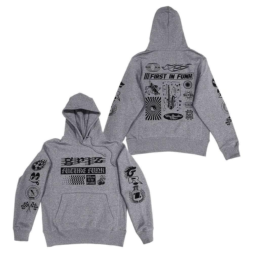 GRiZ Merch Future Funk Hoodie First In Funk Hooded Sweatshirt Gifts For DJ Fans