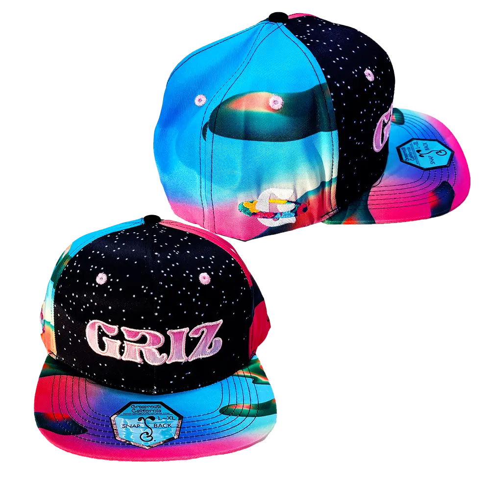 Griz Merch Griz x Grassroots Another World '22 Snapback Hat DJ Fans Gifts -WearandDecor