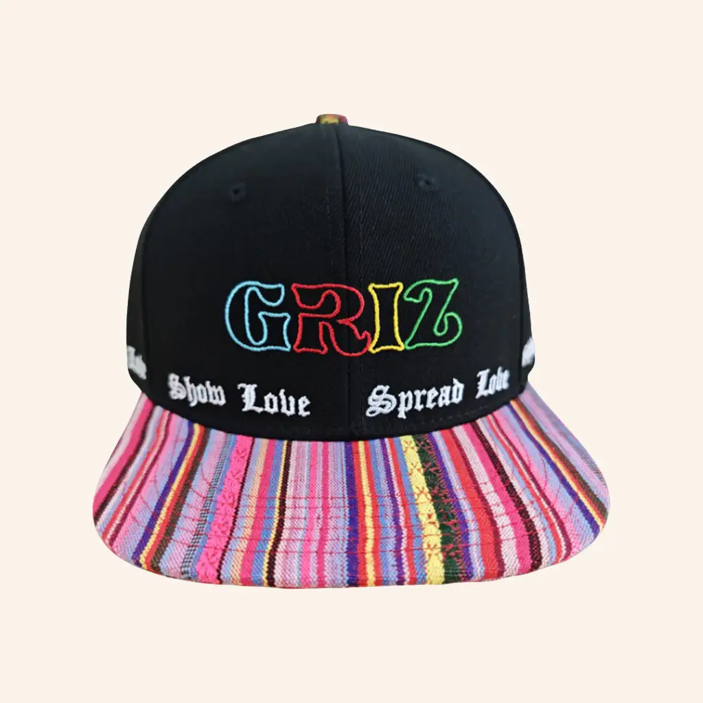 Griz Merch GRiZ x Grassroots SLSL Snapback Hat Best Gifts For Husband - WearandDecor