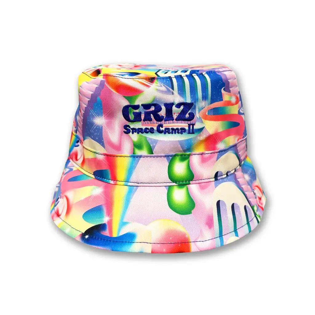 Griz Merch GRiZ x Grassroots Space Camp 2022 Bucket Hat Gifts For DJ Lovers -WearandDecor Griz Merch GRiZ x Grassroots Space Camp 2022 Bucket Hat Gifts For DJ Lovers -WearandDecor - Image 1