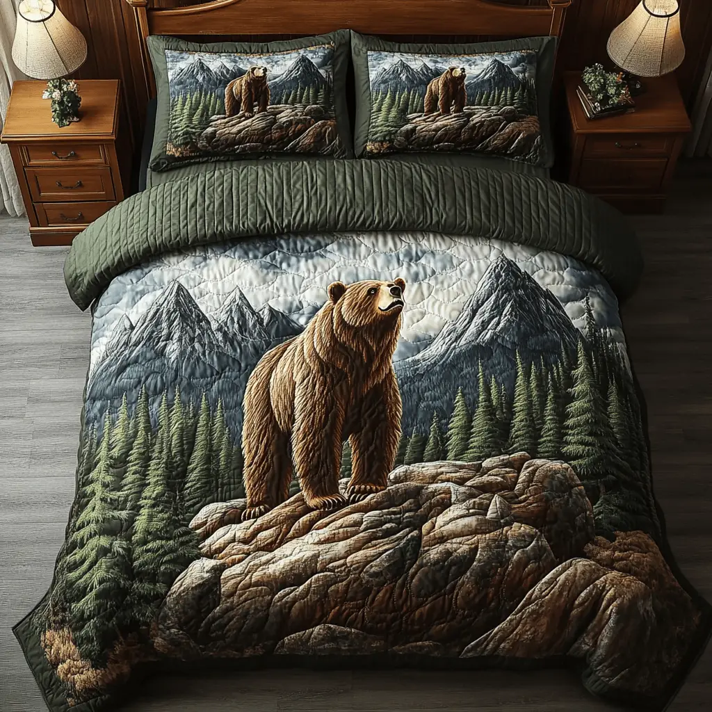 Grizzly Dreams Quilted Bedding Set Home Comfort Bedding Set That Everyone Will Love
