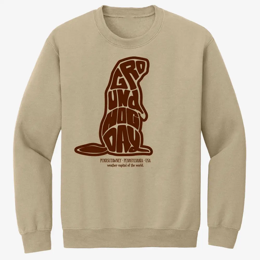 Groundhog Letter Phil Sweatshirt Groundhog Day Clothing Line Unique Gift For Husband