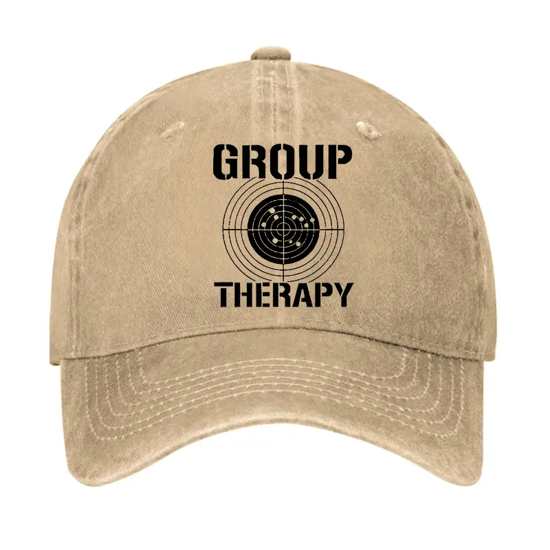 Group Therapy Shooting Cap Humorous T-Shirt for Men – Funny Saying Graphic Tee