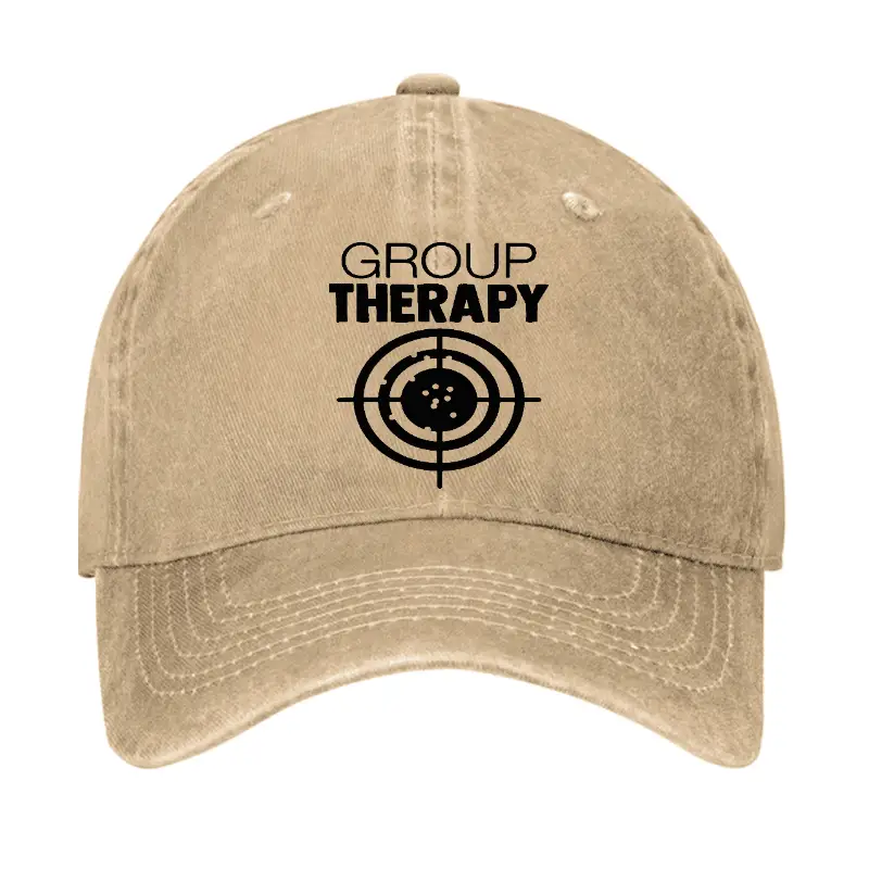 Group Therapy Target Practice Shooting Cap Humorous T-Shirt for Men – Funny Quotes Shirt