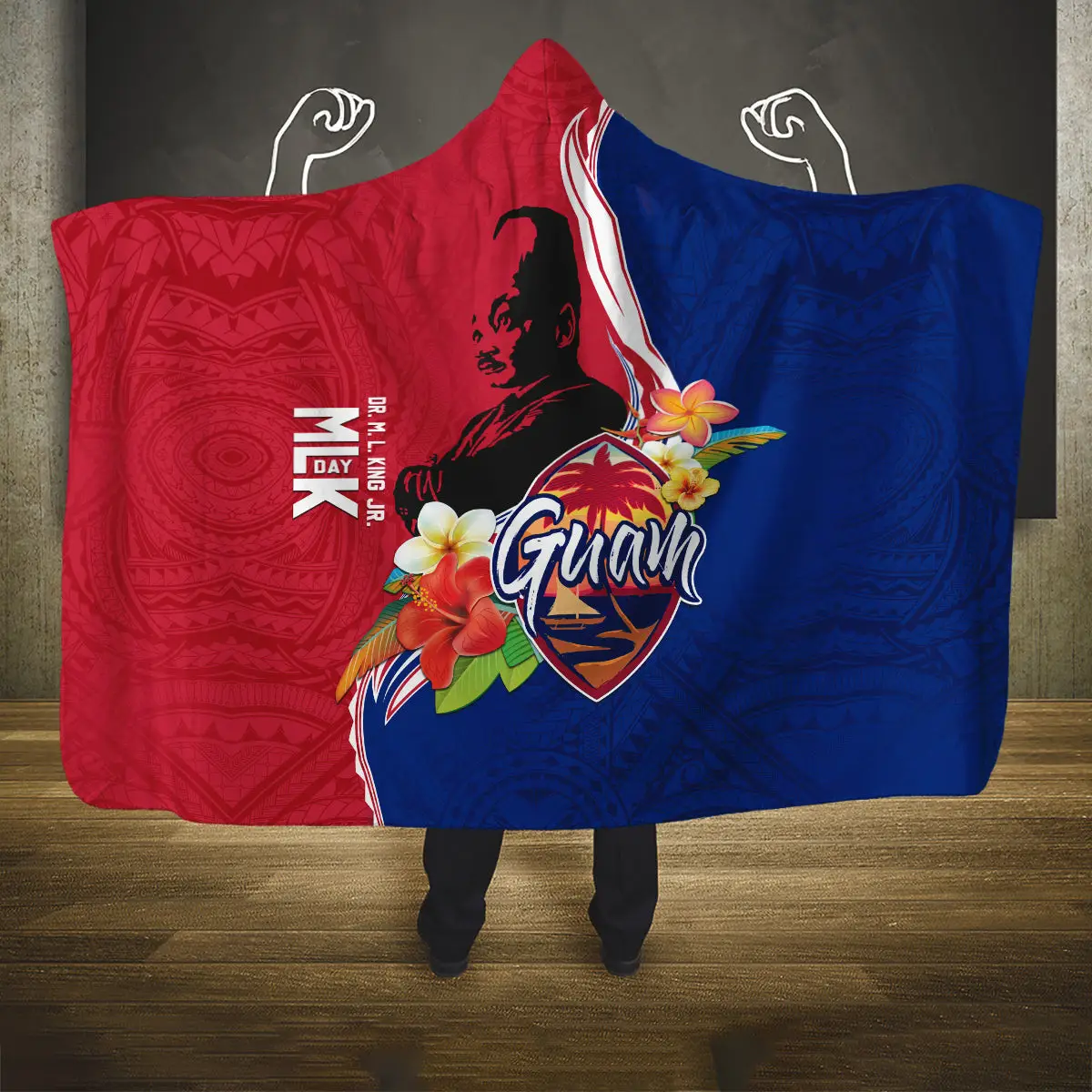 Guam Martin Luther King Jr Day Blanket With Bougainvillea Bed Decor Gift For Wife