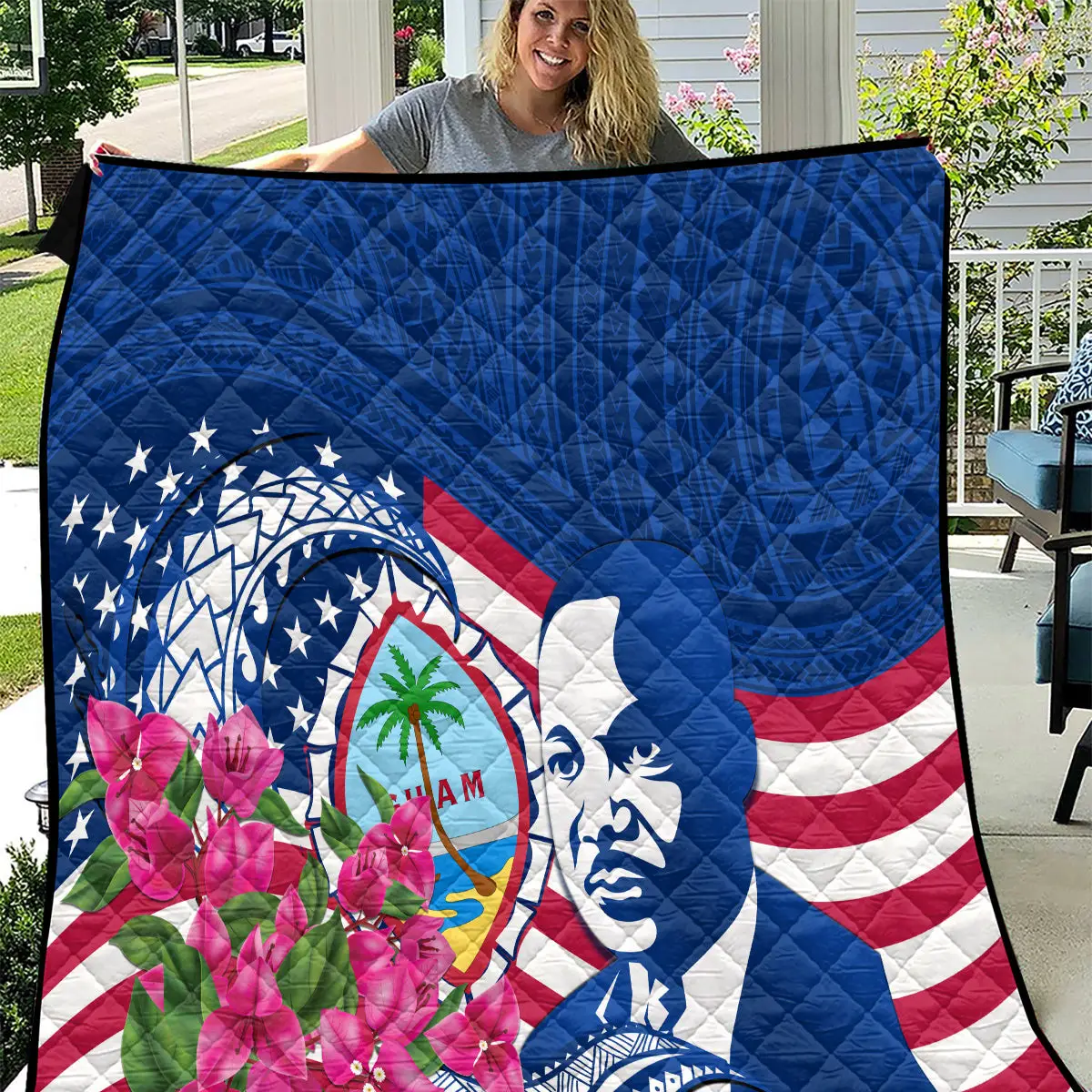 Guam Martin Luther King Jr Day Quilted Blanket I Have A Dream Bed Decor Gift For Your Friend