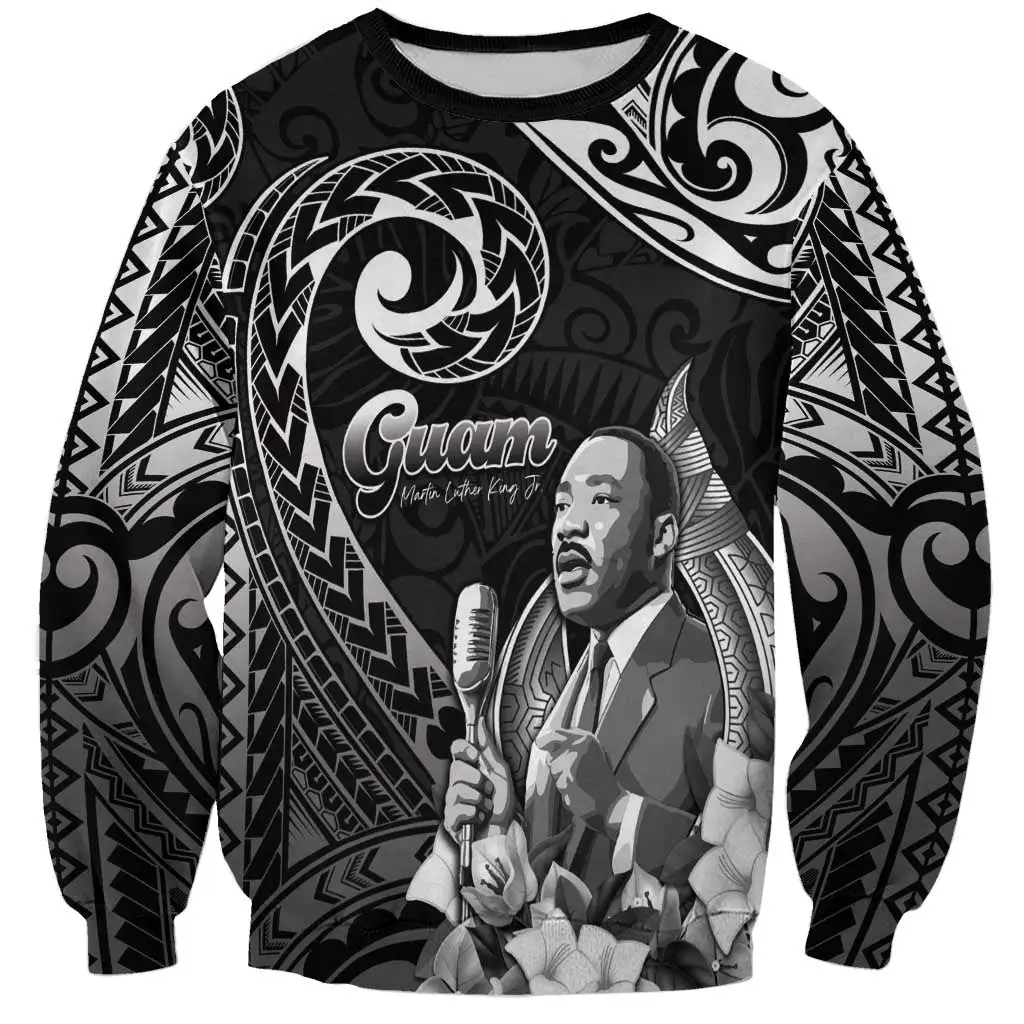 Guam MLK Day Bomber Sweatshirt The Legacy Of MLK Black History Apparel Best Gift For Brother