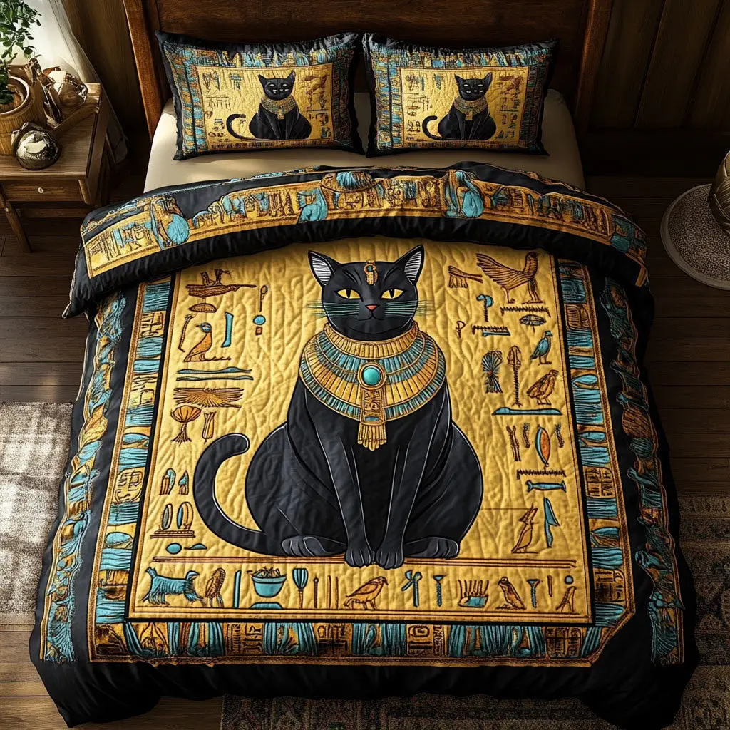 Guardian Spirit Quilted Bedding Set Duvet Cover Bedspread Gifts Bedroom Decorative Guardian Spirit Quilted Bedding Set Duvet Cover Bedspread Gifts Bedroom Decorative - Image 1