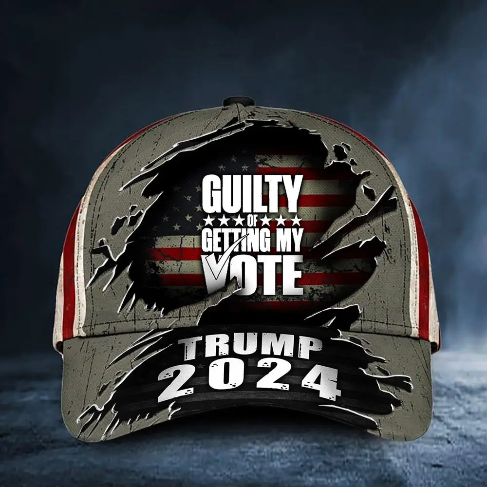 Guilty Of Getting My Vote Trump 2024 Hat Trump For President Political Hat Gifts For Men