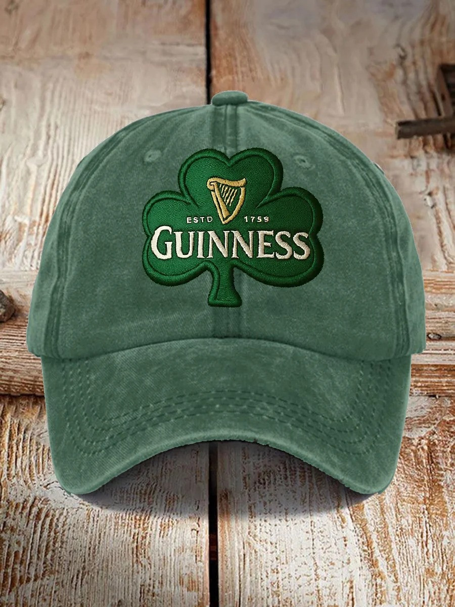 Guinness Estd 1758 Hat Shamrock Baseball Cap St Patricks Day Gift Ideas