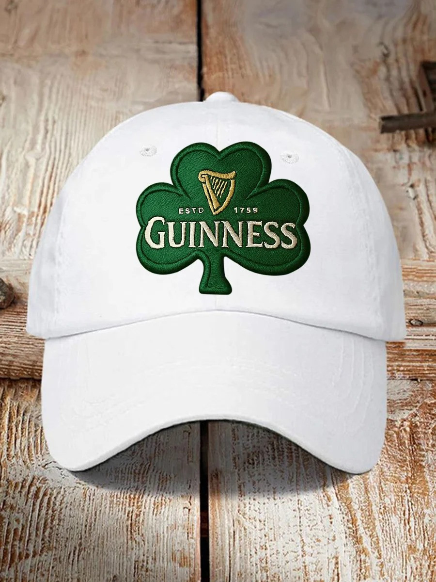 Guinness Estd 1758 Hat Shamrock St Patricks Day Baseball Cap Gifts For Irish