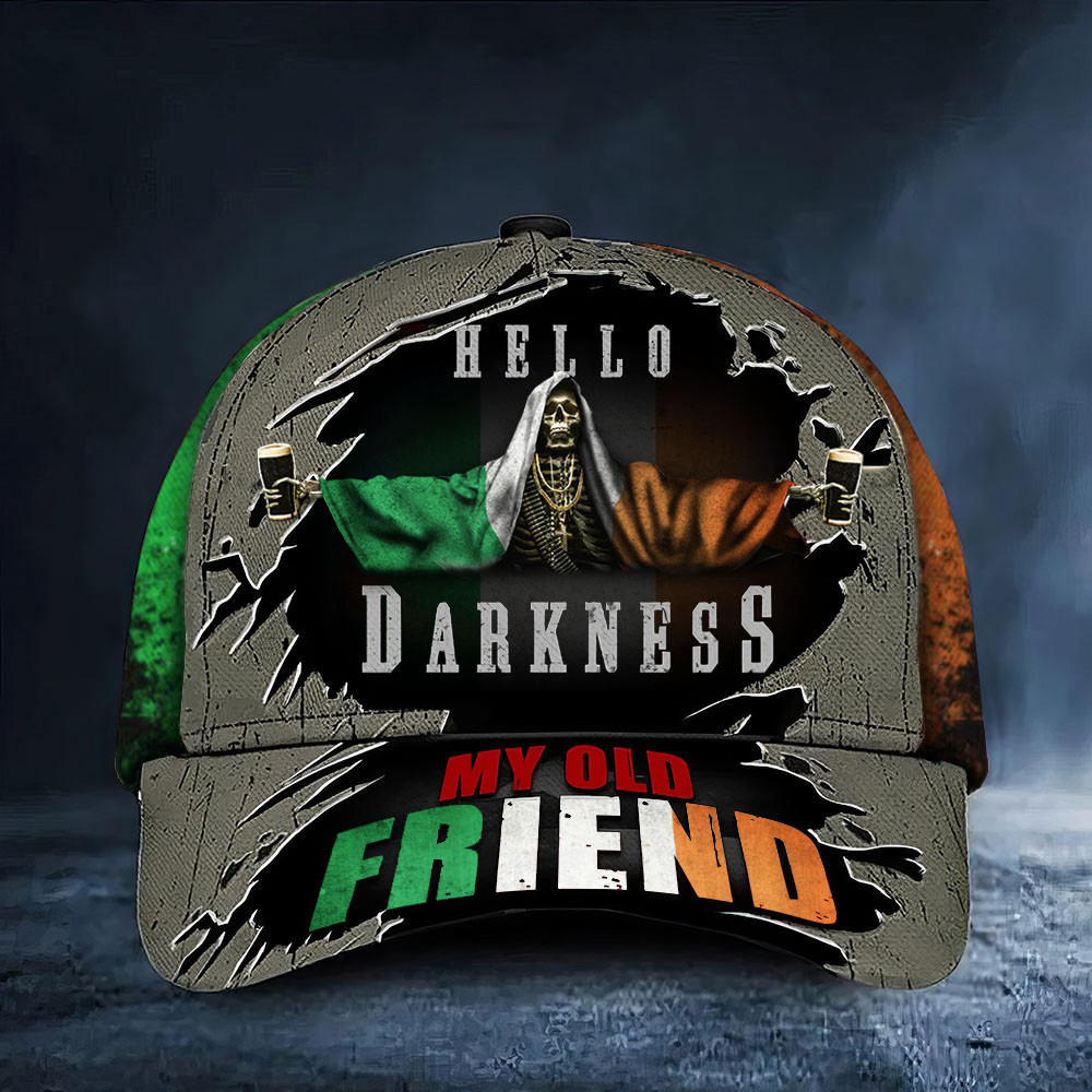 Guinness Hello Darkness My Old Friend Hat St Paddys Day Baseball Cap Holiday Gift