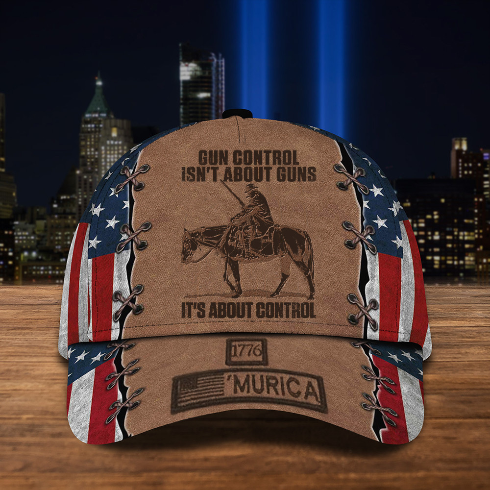 Gun Control Isn't About Guns It's About Control Hat Patriotic USA Flag Hat 2nd Amendment Merch