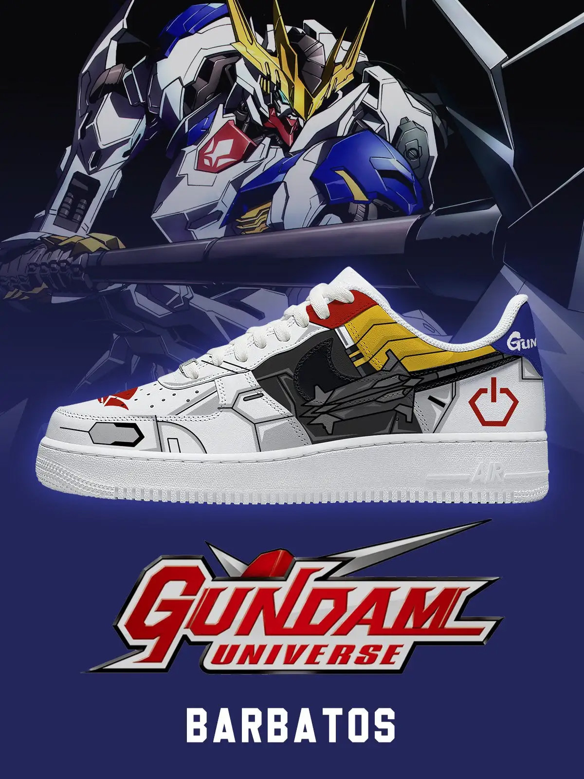 Gundam Barbatos Air Force 1 Shoes Sneakers