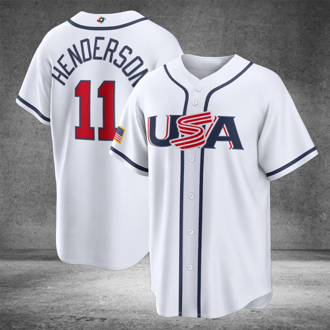 Gunnar Henderson USA Baseball 2026 World Baseball Classic Home Stadium Jersey
