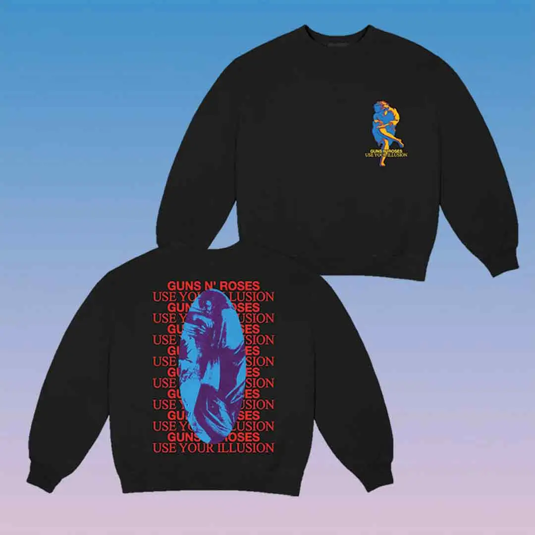Guns N’ Roses Merch 30th Anniversary Use Your Illusion Sweatshirt Rock Music Fan Gifts