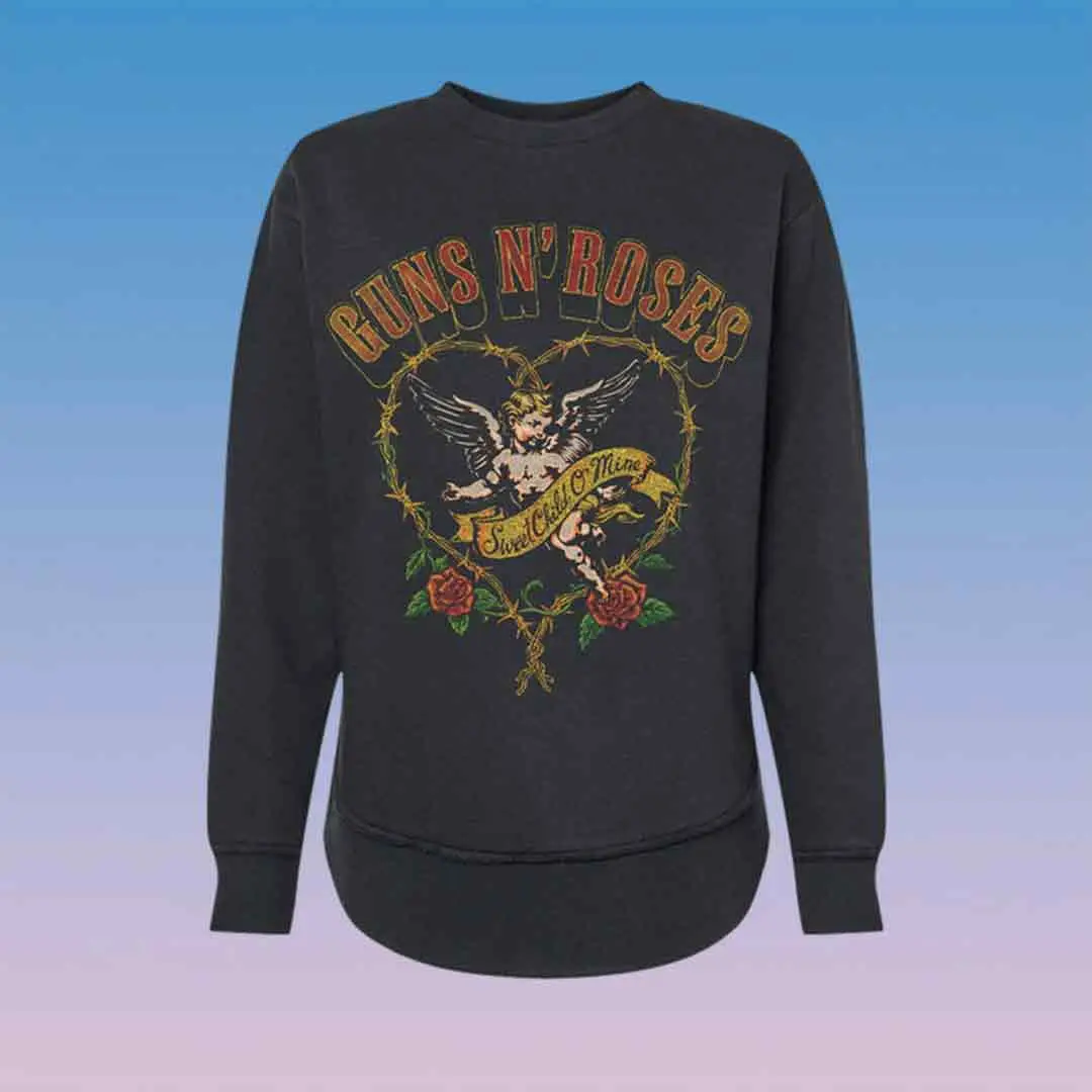 Guns N’ Roses Merch Sweet Child O'Mine Women's Sweatshirt GNR World Tour Gifts