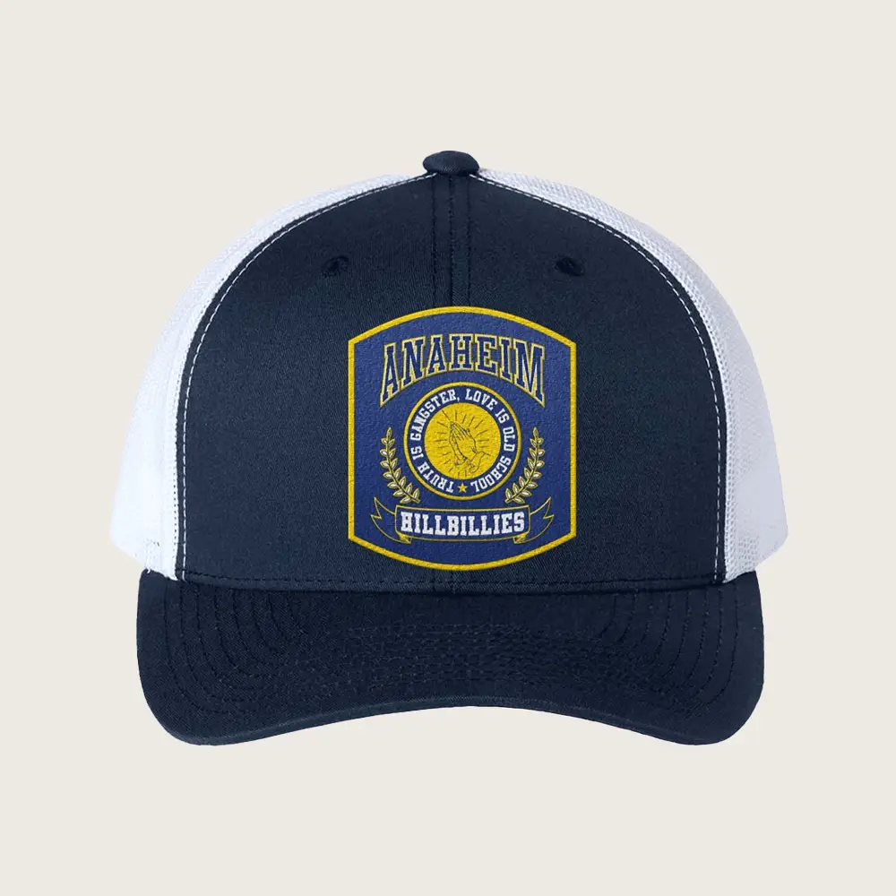 Gwen Stefani Merch Anaheim Hillbillies Logo Trucker Hat Christmas Ideas For Friend -WearandDecor