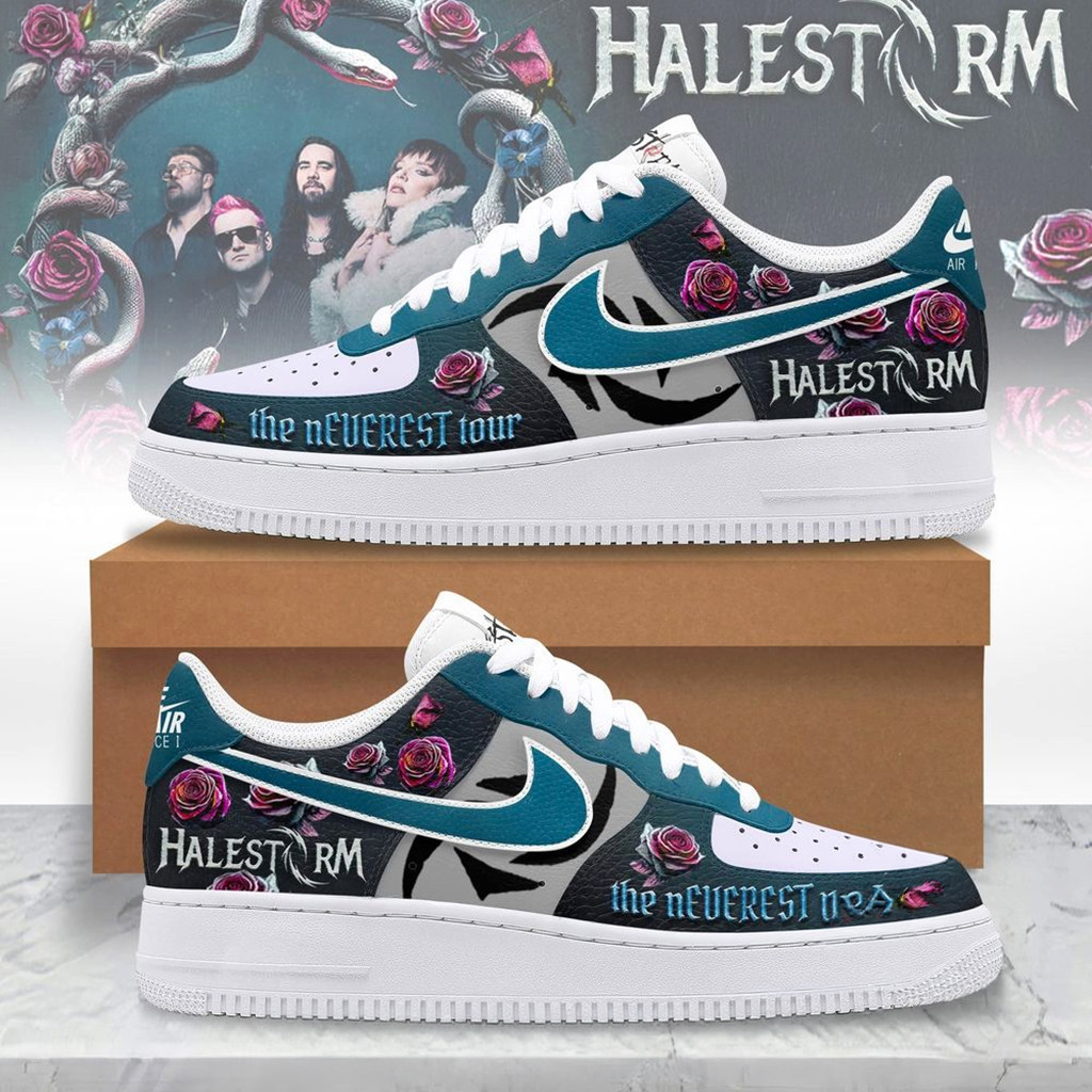 Halestorm Tour UK EU 2026 Air Force 1 Shoes Sneakers Halestorm Merch Gifts For Rock Band Fans
