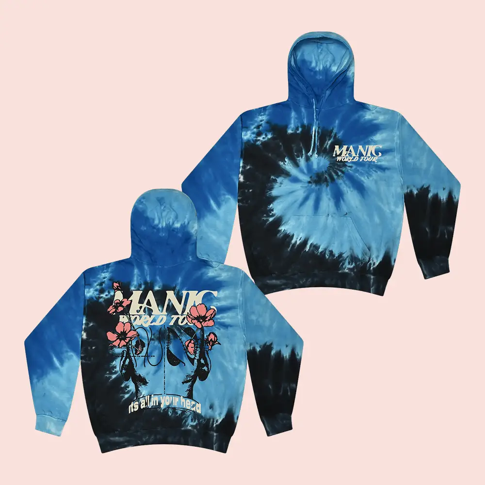 Halsey Merch Manic World Tour Tie Dye Hoodie Presents For Music Lovers