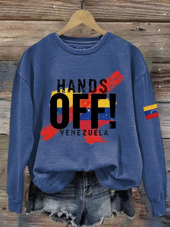 Hands Off Venezuela Sweatshirt Support Venezuelan Merch Supporters Gift Ideas