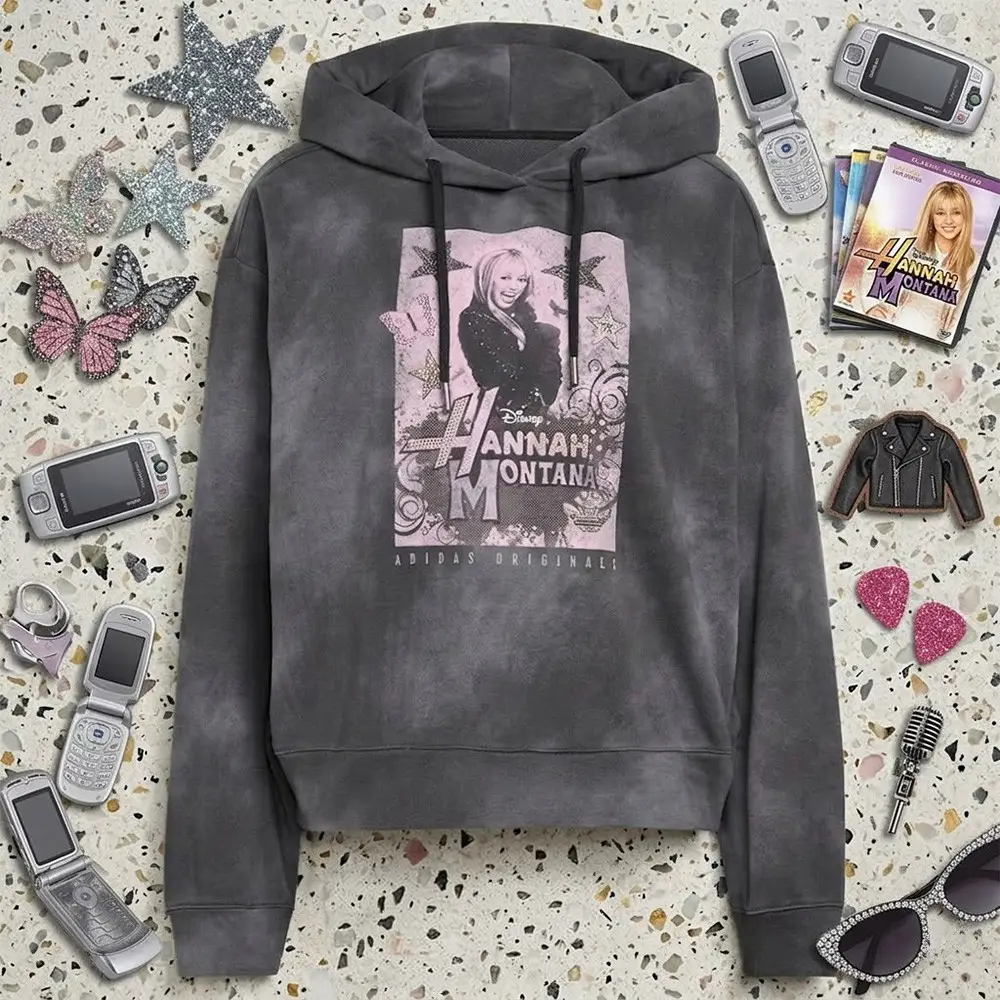 Hannah Montana Adidas Vintage Hoodie Trending Fan Gear Retro Merch Best Gift For Fans