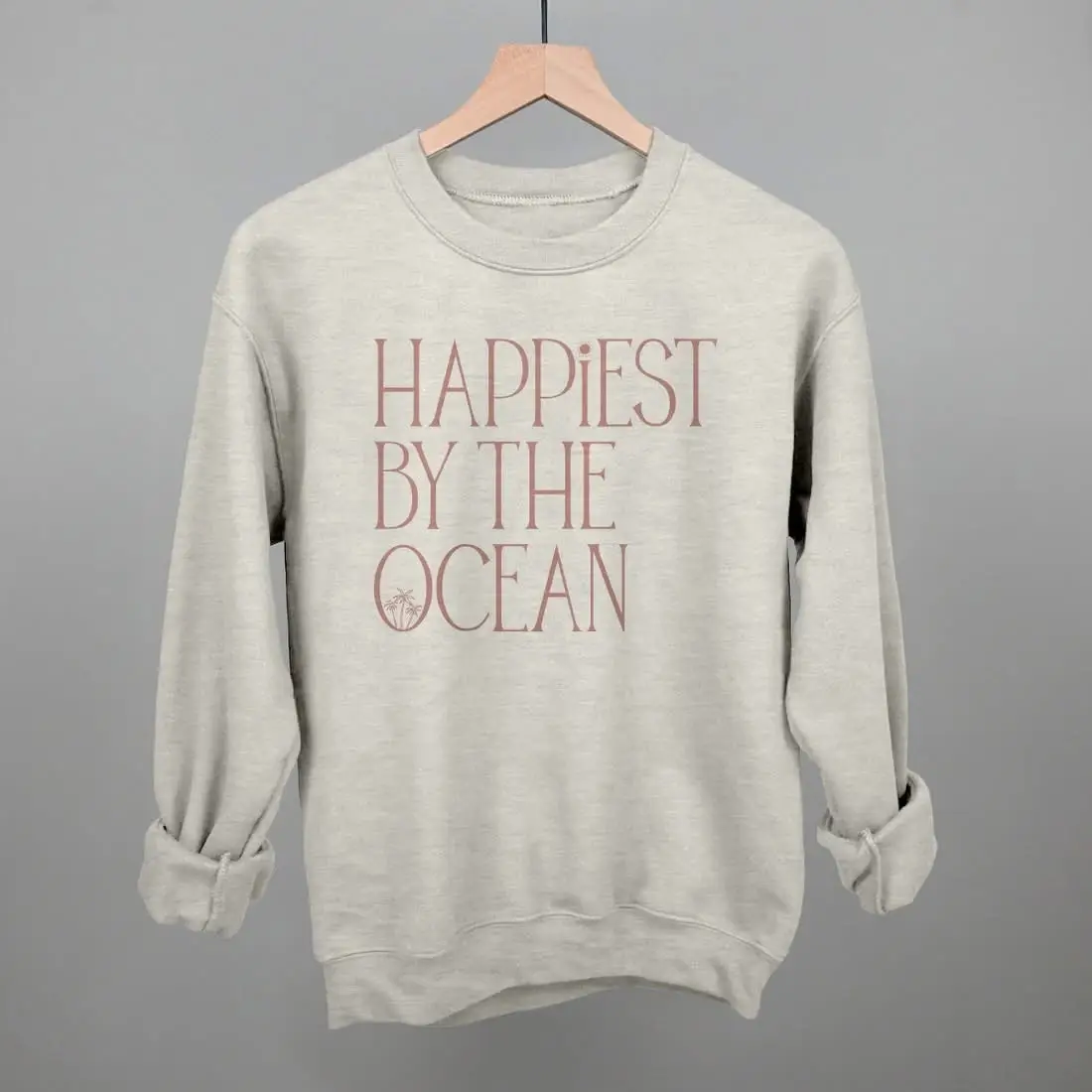 Happiest By The Ocean Sweatshirt Women's Summer Outfits Beach Lover Gifts For Her