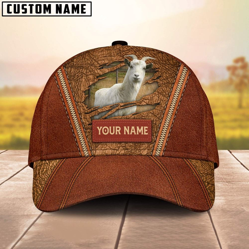 Happy Goat Customized Name Cap Farm Cap Farmer Baseball Cap Gift For Farmer
