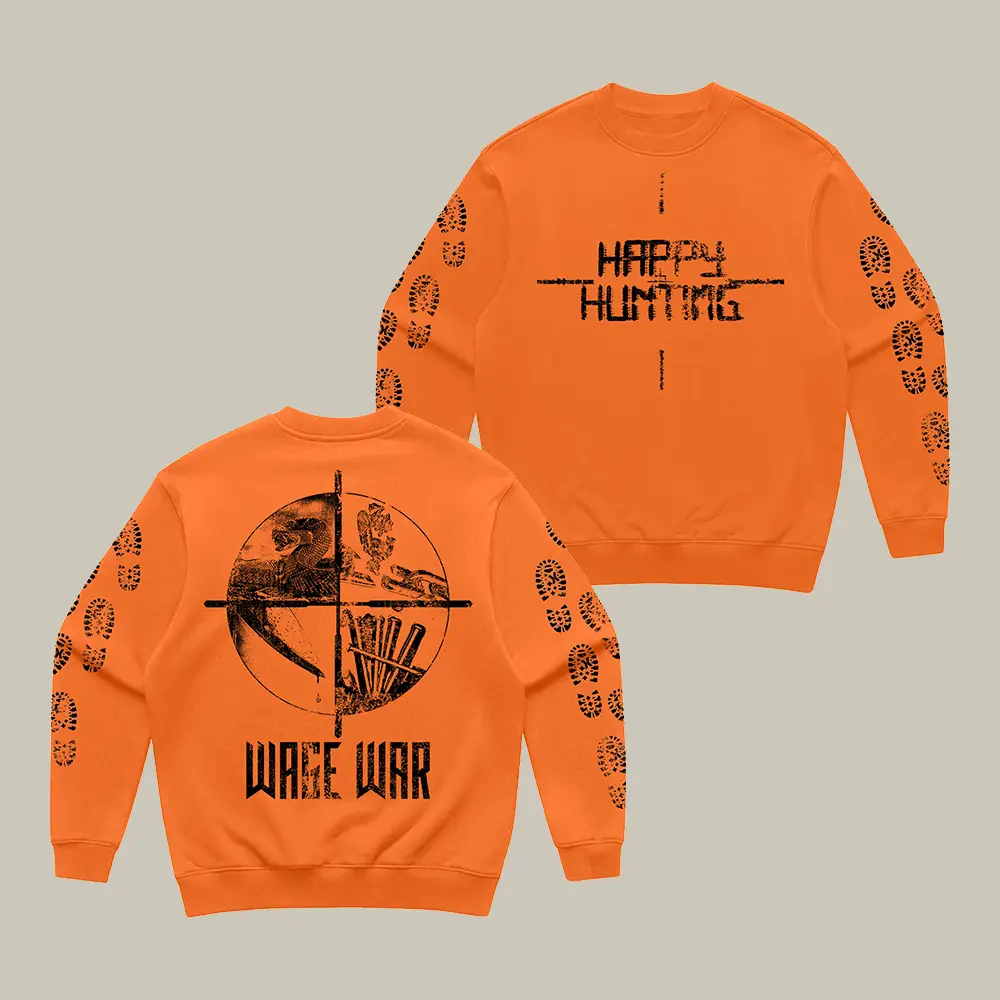 Happy Hunting Wage War Sweatshirt Metalcore Band Clothing Wage War Lover Gift For Him