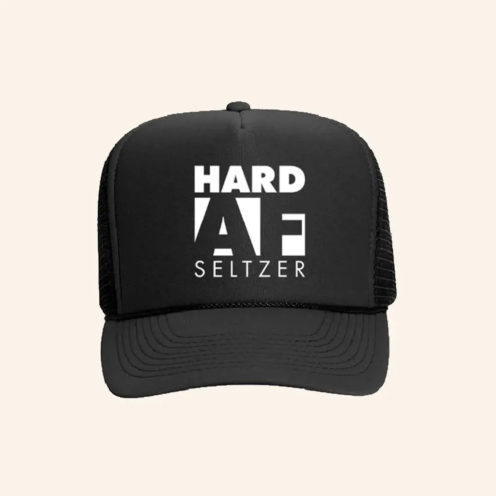 Hard AF Trucker Hat Hard AF Seltzer Cap Birthday Present For Husband - WearandDecor