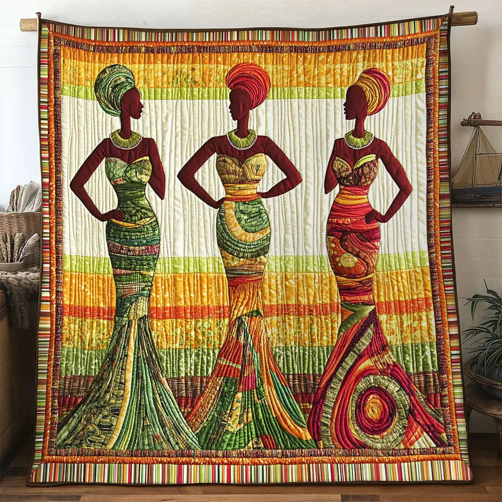 Harmony Woman Quilt Elegant Quilt Blanket Gift for Housewarming