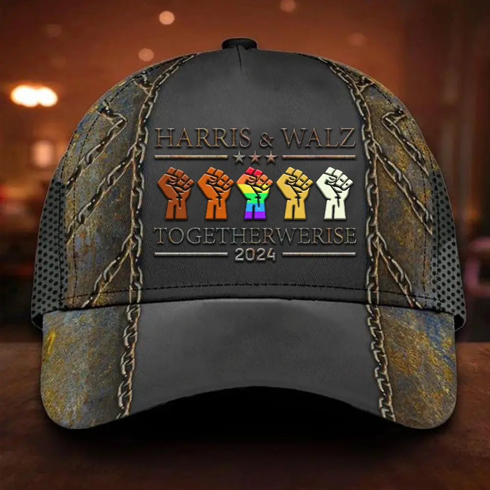 Harris And Walz Together We Rise 2024 Hat Harris Walz Hat Presidential Campaign Cap