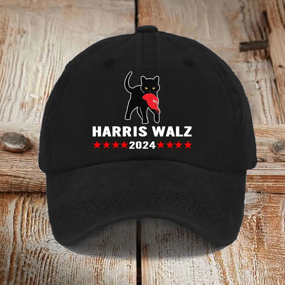 Harris For President 2024 Hat Anti Trump Cat Ladies For Kamala Hat Gifts For Voters