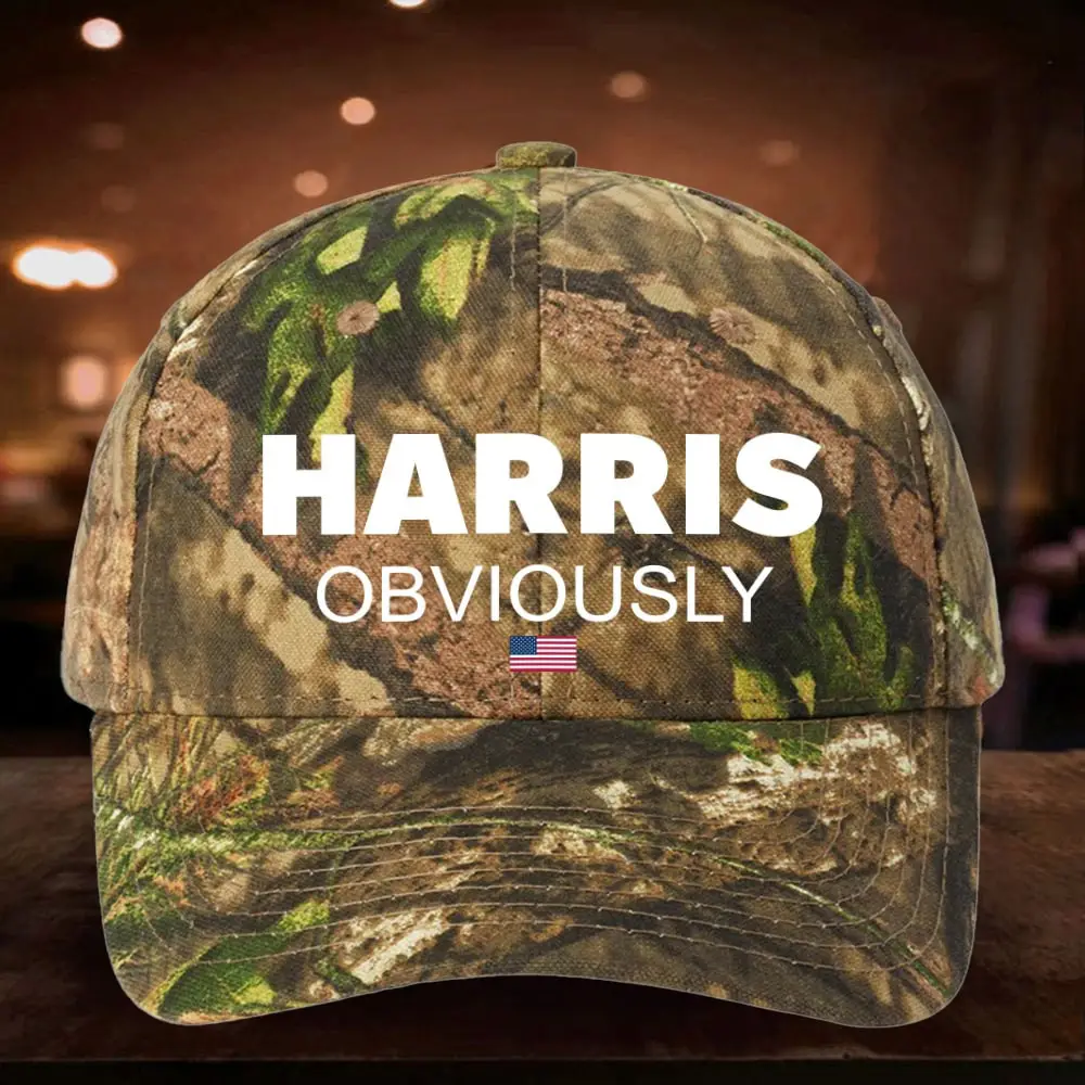 Harris Obviously Camo Hat Harris For President 47 Democrat Hat Political Merchandise
