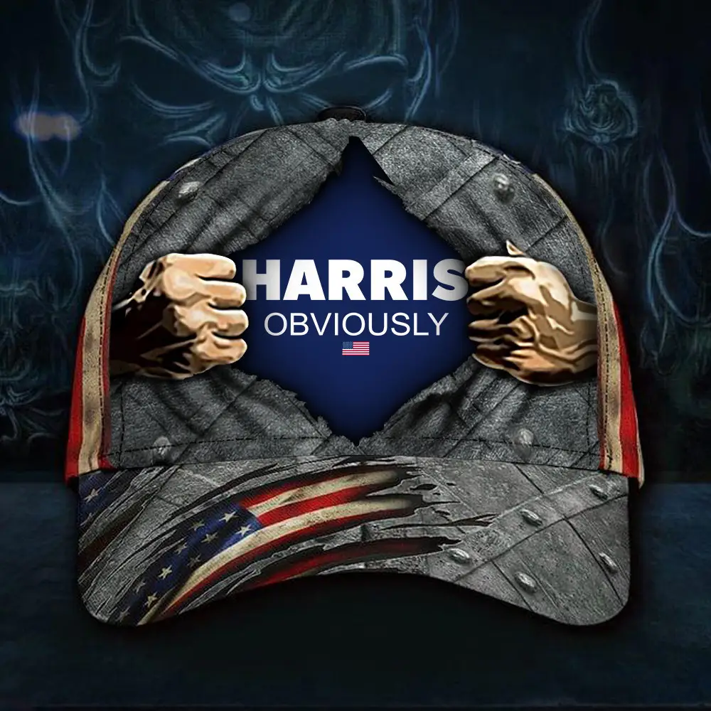 Harris Obviously Hat Kamala 47th President Hat Old Vintage Cap Gifts For Father