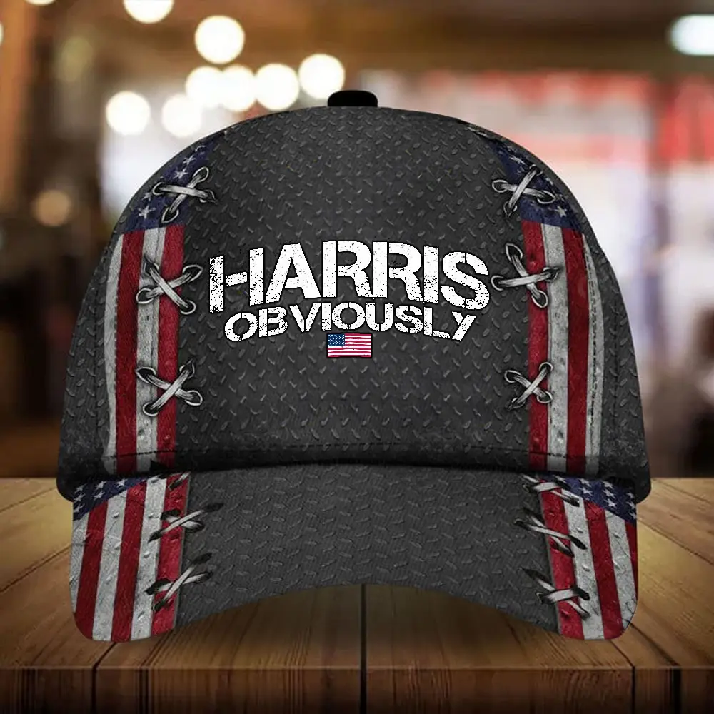 Harris Obviously Hat Kamala Campaign 47th President Hat Patriotic Gifts Harris Obviously Hat Kamala Campaign 47th President Hat Patriotic Gifts - Image 1