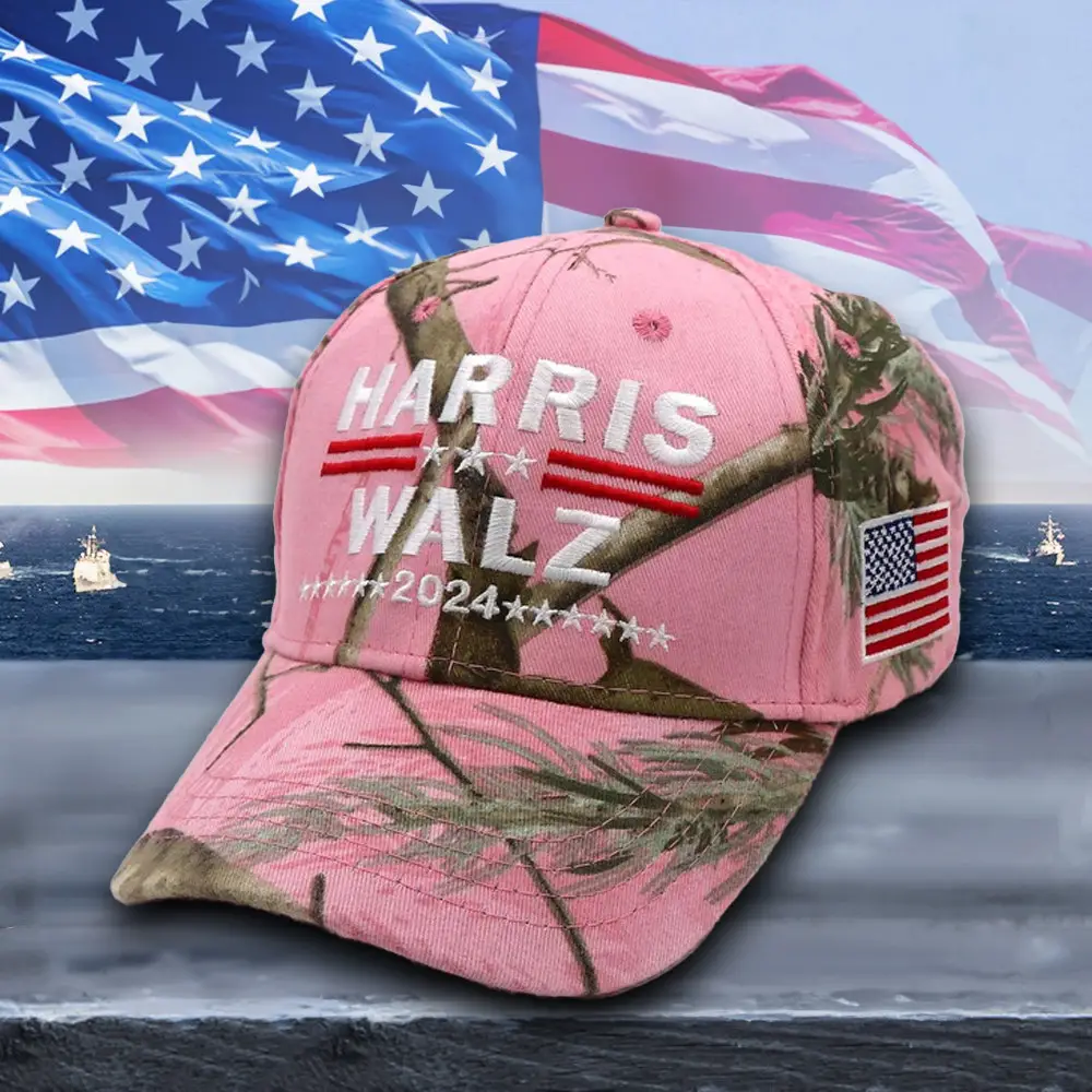 Harris Waltz 2024 Camo Hat Kamala Harris For President 2024 Hat Baseball Cap For Men Women